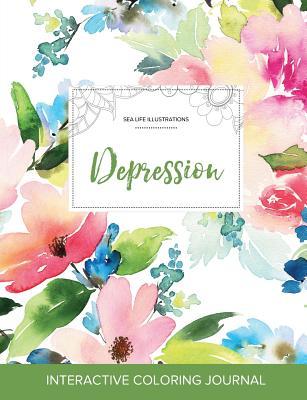 Read Online Adult Coloring Journal: Depression (Sea Life Illustrations, Pastel Floral) - Courtney Wegner | PDF