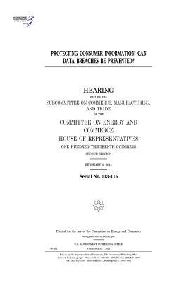 Download Protecting Consumer Information: Can Data Breaches Be Prevented? - U.S. Congress | ePub