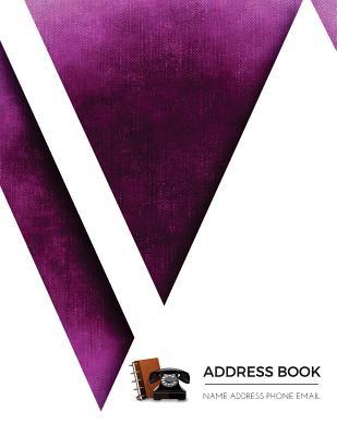 Read Online Address Book: Design Abstract Cover:: Addresses, Name, Address, Phone Numbers, Email, Birthdays: 180 Pages 8.5x11 Inches -  | PDF