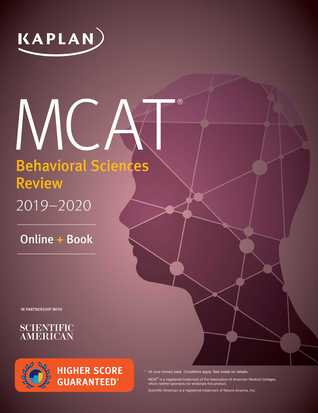 Read Online MCAT Behavioral Sciences Review 2019-2020: Online   Book - Kaplan Test Prep | PDF