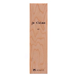 Full Download Je T'aime I Love You in French Romantic Gift Anniversary Gift Ultra Thin Eco Wood Bookmark Made In The USA - Ayavus file in PDF