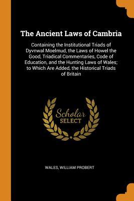 Read Online The Ancient Laws of Cambria: Containing the Institutional Triads of Dyvnwal Moelmud, the Laws of Howel the Good, Triadical Commentaries, Code of Education, and the Hunting Laws of Wales; To Which Are Added, the Historical Triads of Britain - Wales file in ePub