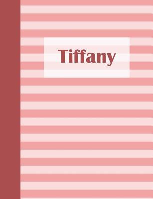 Download Tiffany: Personalized Composition Book School Notebook, College Ruled (Lined), Pastel Pink Stripe Pattern with First Name - Namester Publishing file in PDF