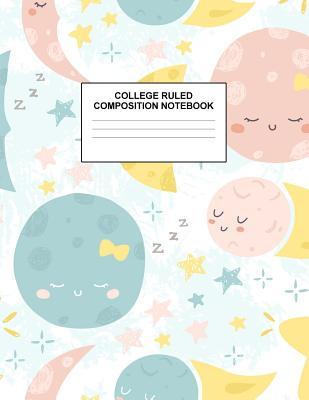 Download College Ruled Composition Notebook: Cute Blank Lined Journal to Write In with White Paper Rule Pages for School Subject and Writing Pad: Design Code A4 2566 - Nifty Prints file in PDF