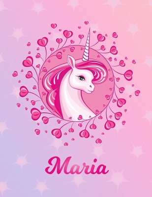 Read Online Maria: Unicorn Sheet Music Note Manuscript Notebook Paper Magical Horse Personalized Letter M Initial Custom First Name Cover Musician Composer Instrument Composition Book 12 Staves a Page Staff Line Notepad Notation Guide Compose Write Songs - Unicornmusic Publications | ePub